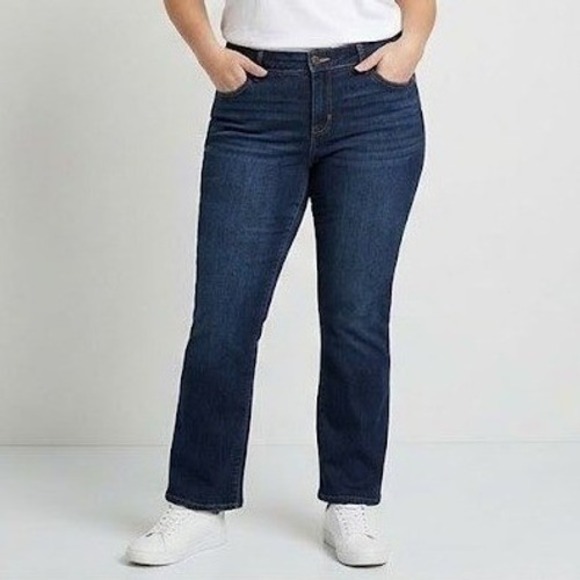 Maurices Denim - Maurices NWT 18W Short Slim Bootcut Jeans Dark Wash Curvy Stretch‎ Plus Size